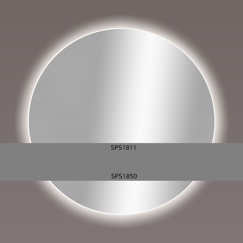 Lunare toog gevormde spiegel met rondom indirecte verlichting 180x110-80 - UITLOPEND