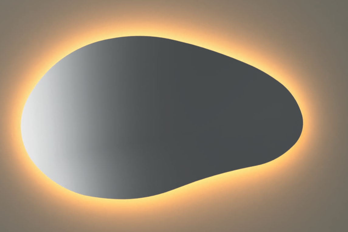 Avocado Spiegel 120x70, verlichting rondom, spiegelverwarming sensor geschakeld