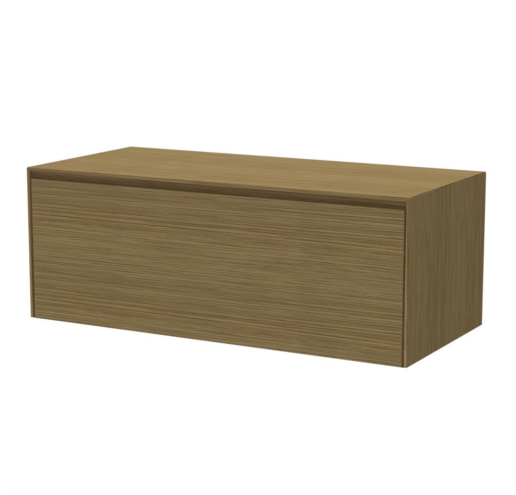 Rect Onderkast 1 lade, 8 mm stolwanden, topblad zonder gat Corn Oak