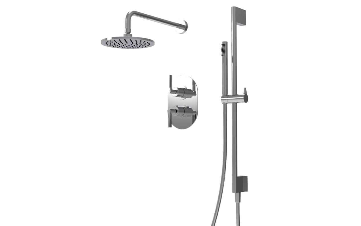 Grace - Douche inbouwset met glijstang chroom incl. TecBox - UITLOPEND