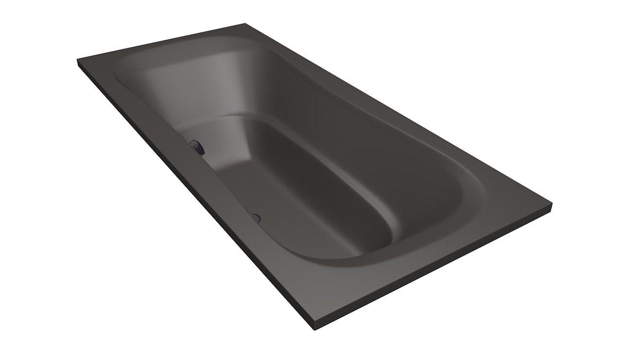 Nassau bad  200x90  antraciet
