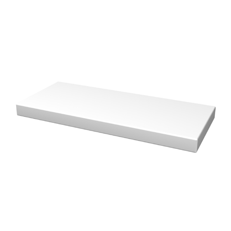 Young Wandplank met blinde bevestiging 35 Wit mat 35x15x2,5