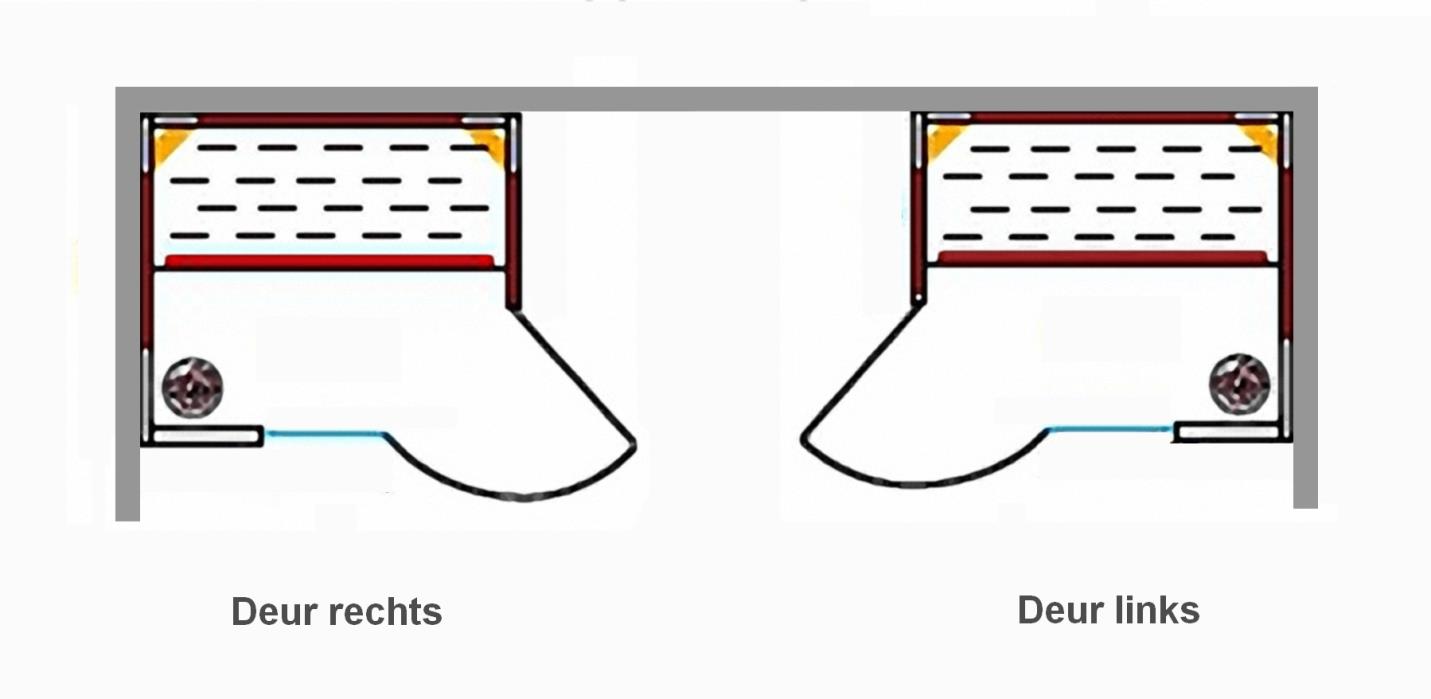 Finse Sauna Jari 5-hoek deur rechtsvoor en rechtsdraaiend, vurenhout 153x127x203 3kw 230V