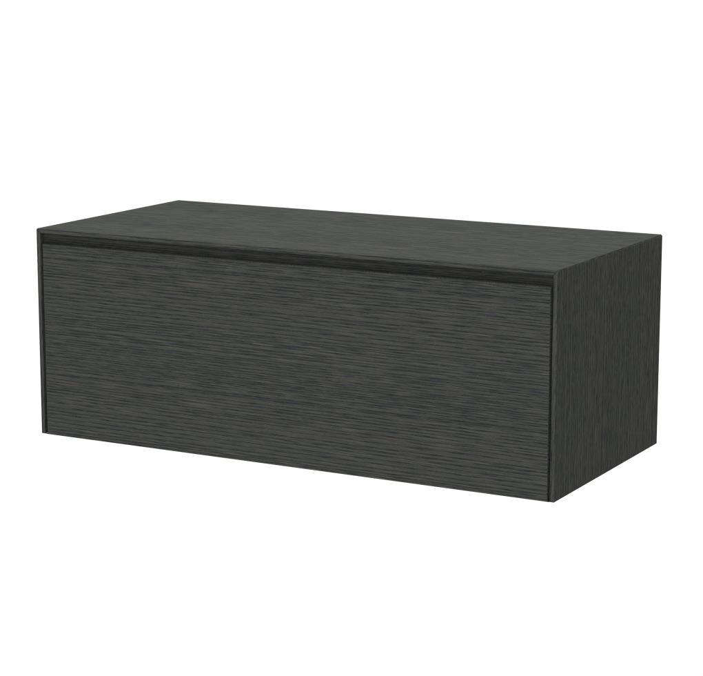 Rect Onderkast 1 lade, 8 mm stolwanden, topblad zonder gat Stone Grey
