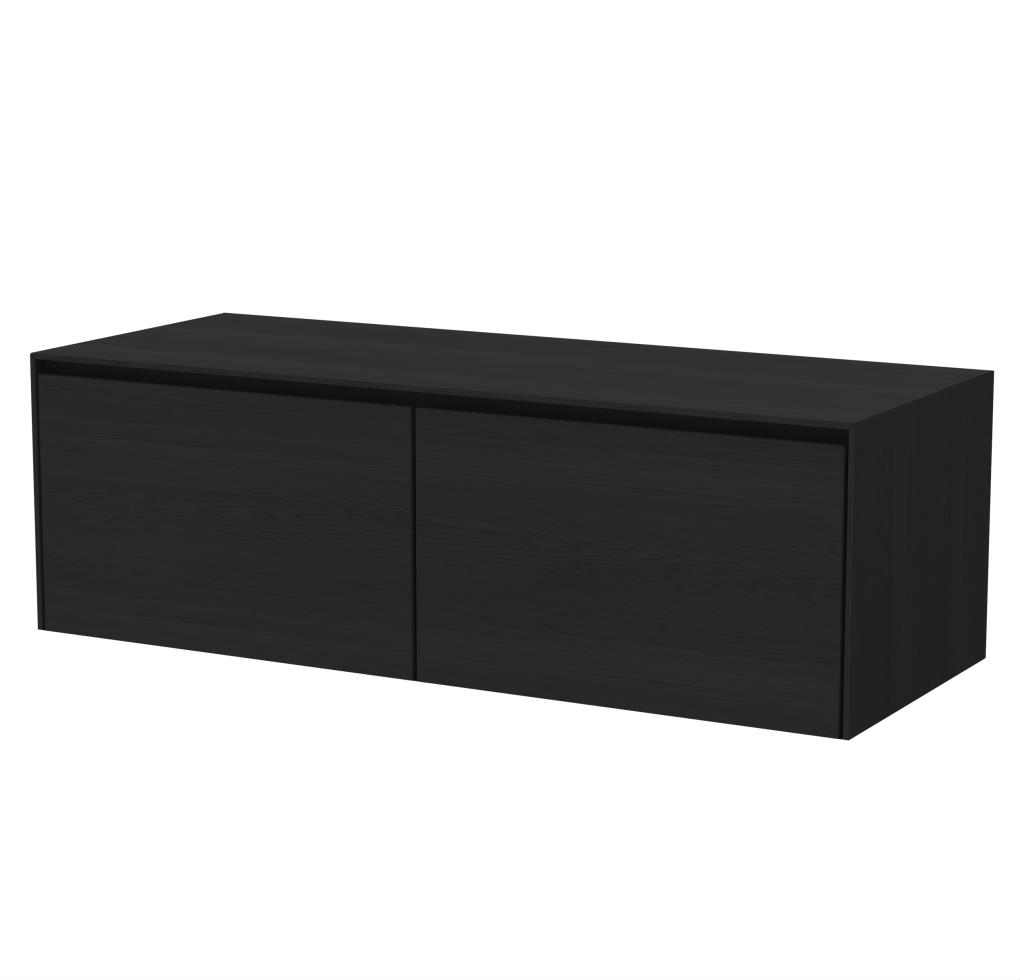 Rect Onderkast 2 lades + binnenlade, 8 mm stolwanden, topblad zonder gat Ground Sky