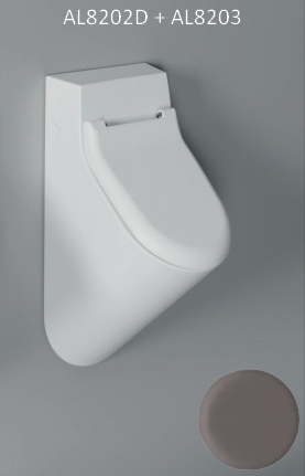 Wand urinoir coffee mat met dekselgaten