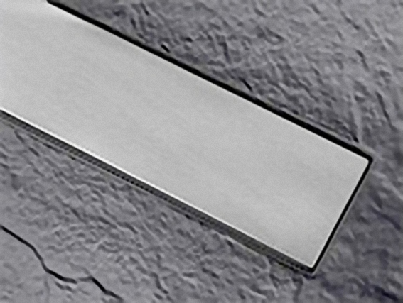 Soft douchebakafvoer Linear cover inox