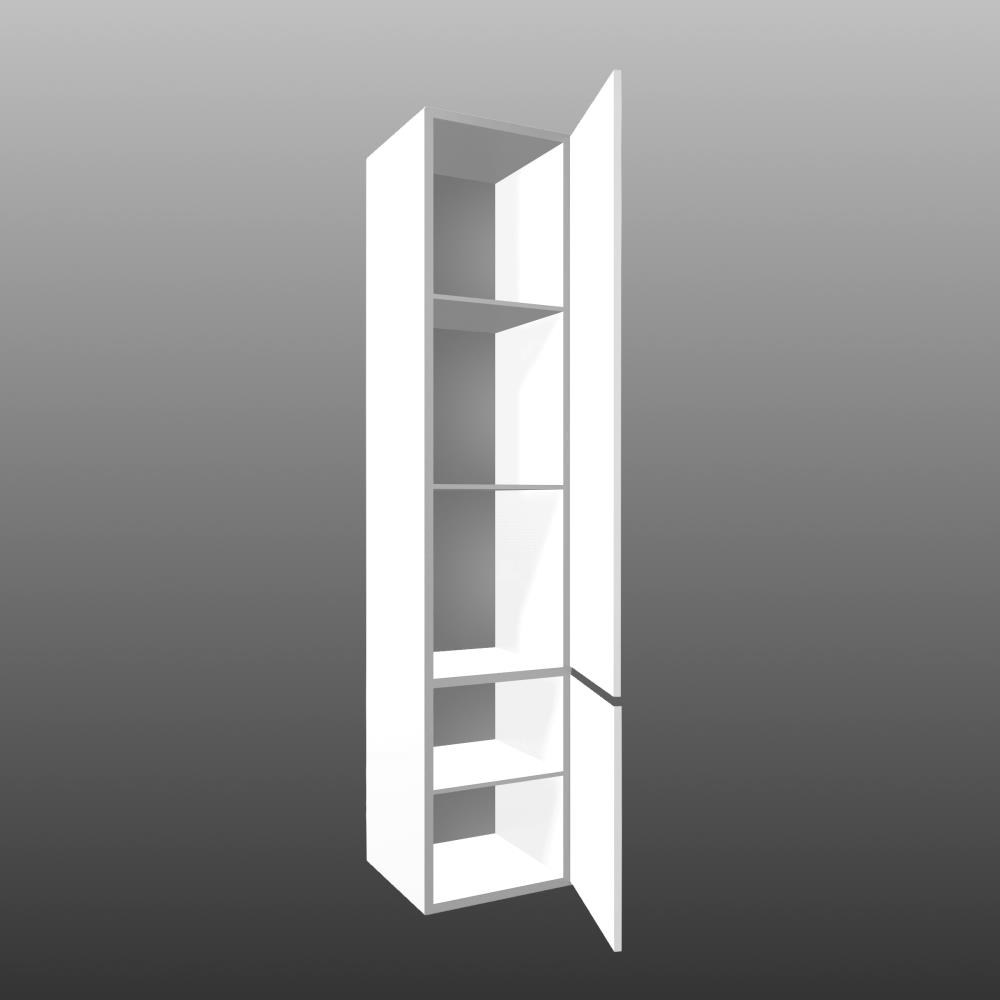 Young Hoge kast 2 deurs rechts 165x35x35 wit glans
