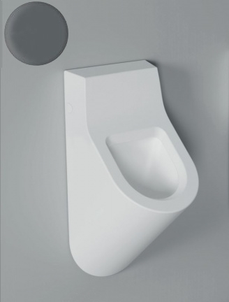Wand urinoir antraciet mat zonder dekselgaten - UITLOPEND