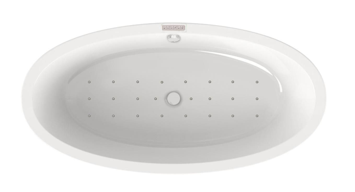 Relax luchtsysteem ingebouwd in (half-))vrijstaand bad (zichtdelen in wit) Relax luchtsysteem ingebouwd in (half-))vrijstaand bad (zichtdelen in wit)