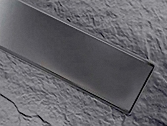 Soft douchebakafvoer Linear cover mat zwart