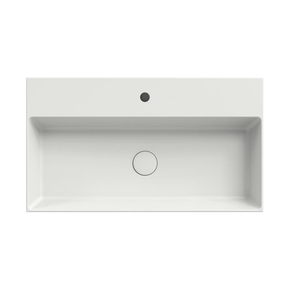 Dolce keramisch wastafelblad met 1 kraangat 80 (81x46) Wit mat