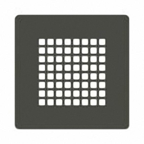 Soft douchebakafvoer Square cover mat zwart