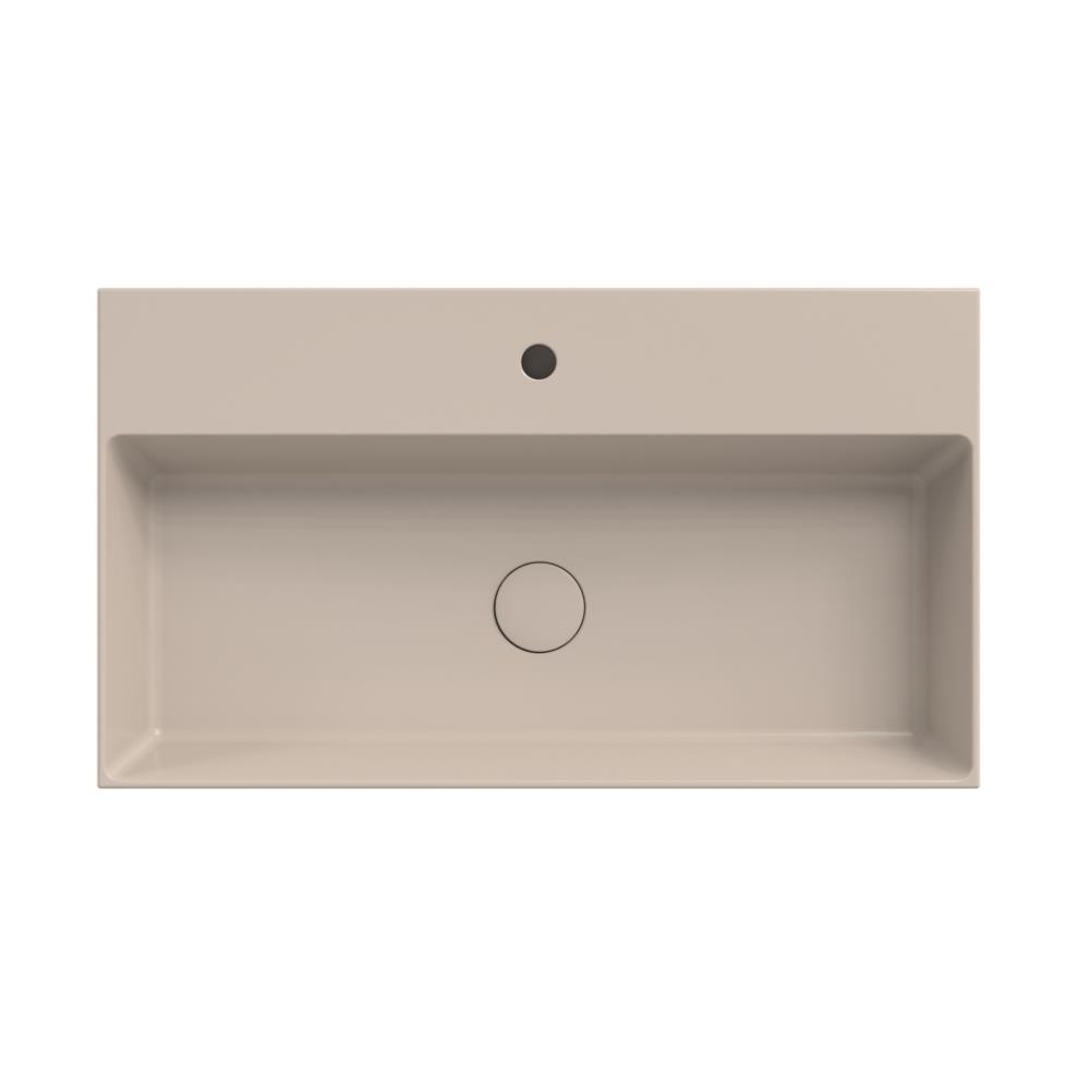 Dolce keramisch wastafelblad met 1 kraangat 80 (81x46) zand mat