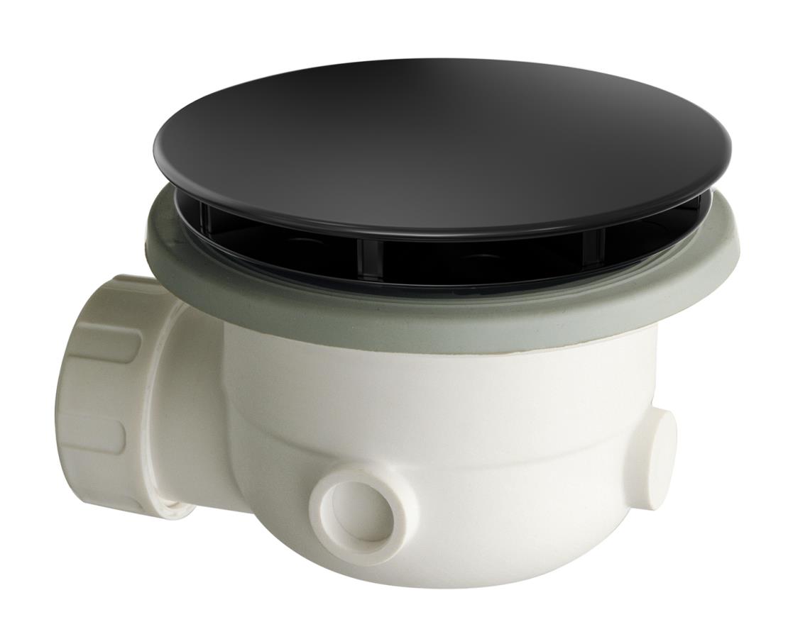 Douchebakafvoer 90 mm zwart mat