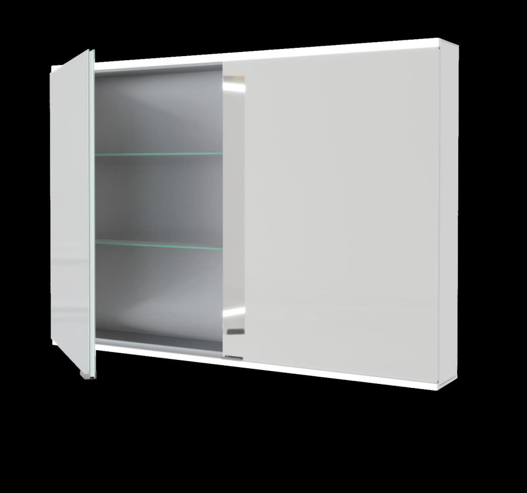 Xenz Kosmos spiegelkast 100x70cm (bxh), 2 deuren