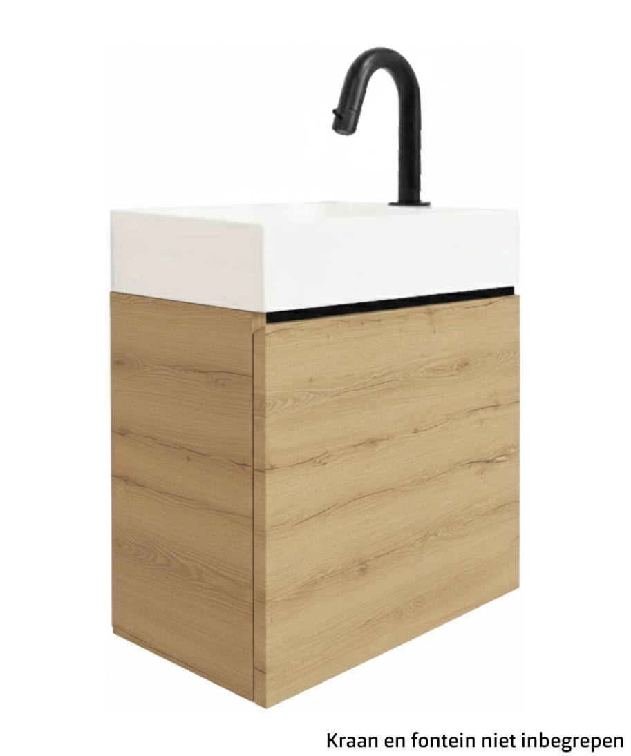 Fonteinkast Rosa rechtsdraaiend 44,5x40x19 navaro oak