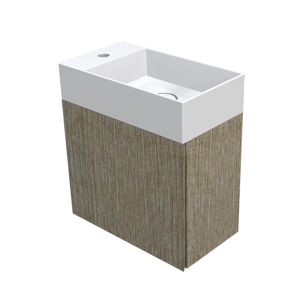 Fonteinmeubel semi greeploos, linksdraaiend, 45x25x48 cm. Pamplona