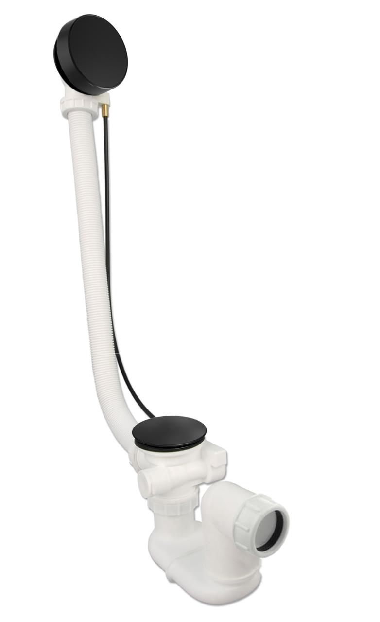 Badafvoer/overloopcombinatie zwart mat (losse verkoop)