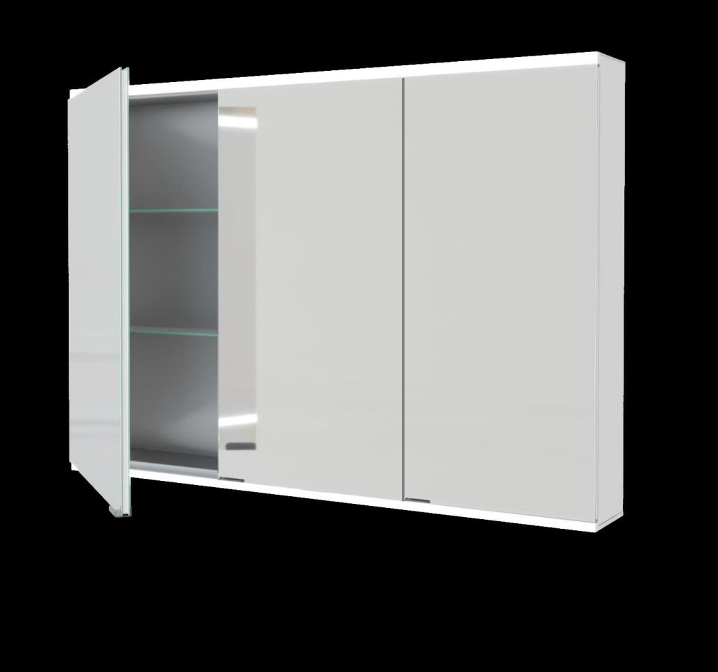 Xenz Kosmos spiegelkast 120x70cm (bxh), 3 deuren