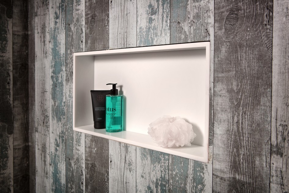 Solid Surface Nis wit, 60x30x10 cm - UITLOPEND
