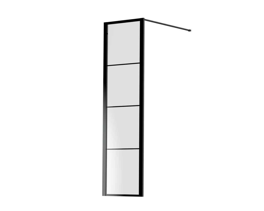 Industrial Line Premium inloopwand 60/zijwand voor hoekopstelling 60 incl. stabilisatiestang