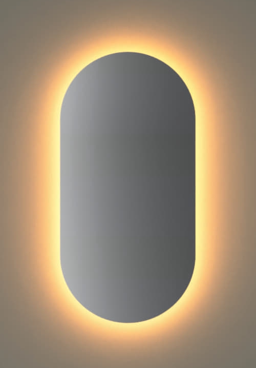 Cisano Spiegel 60x120, verlichting rondom, spiegelverwarming sensor geschakeld