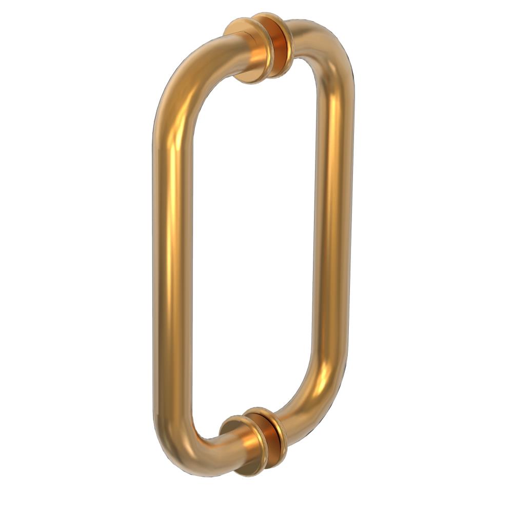 Douchedeurgreep 22 cm, rond 19x19 mm, goud geborsteld