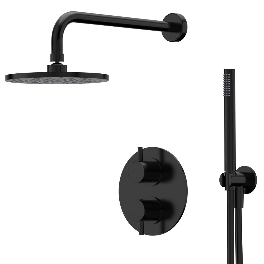 Duero - Douche inbouwset ZWART MAT incl. Tec-Box