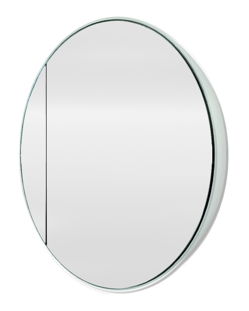 Xenz Saturnus ronde spiegelkast 100 wit