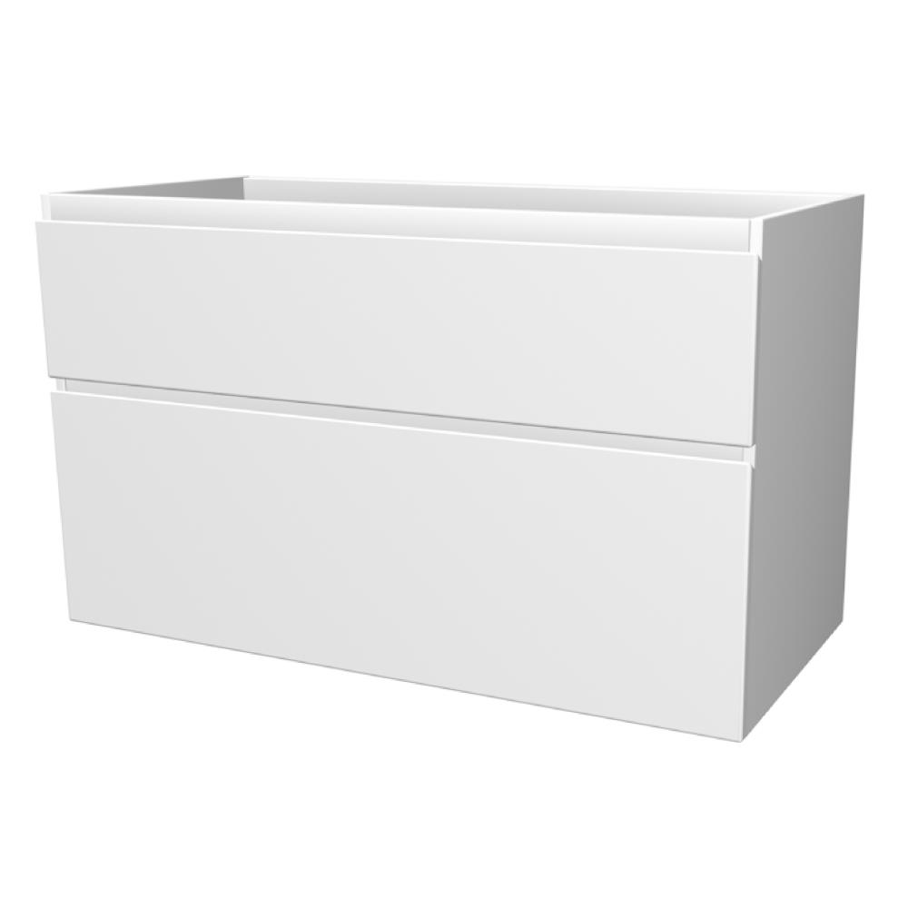 Young Onderkast met 2 lades 100 Wit glans 100x60x45,5