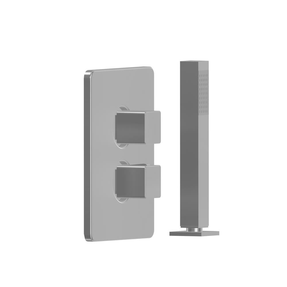 Aragon - Inbouwset voor bad (compleet) chroom incl. Tec-Box