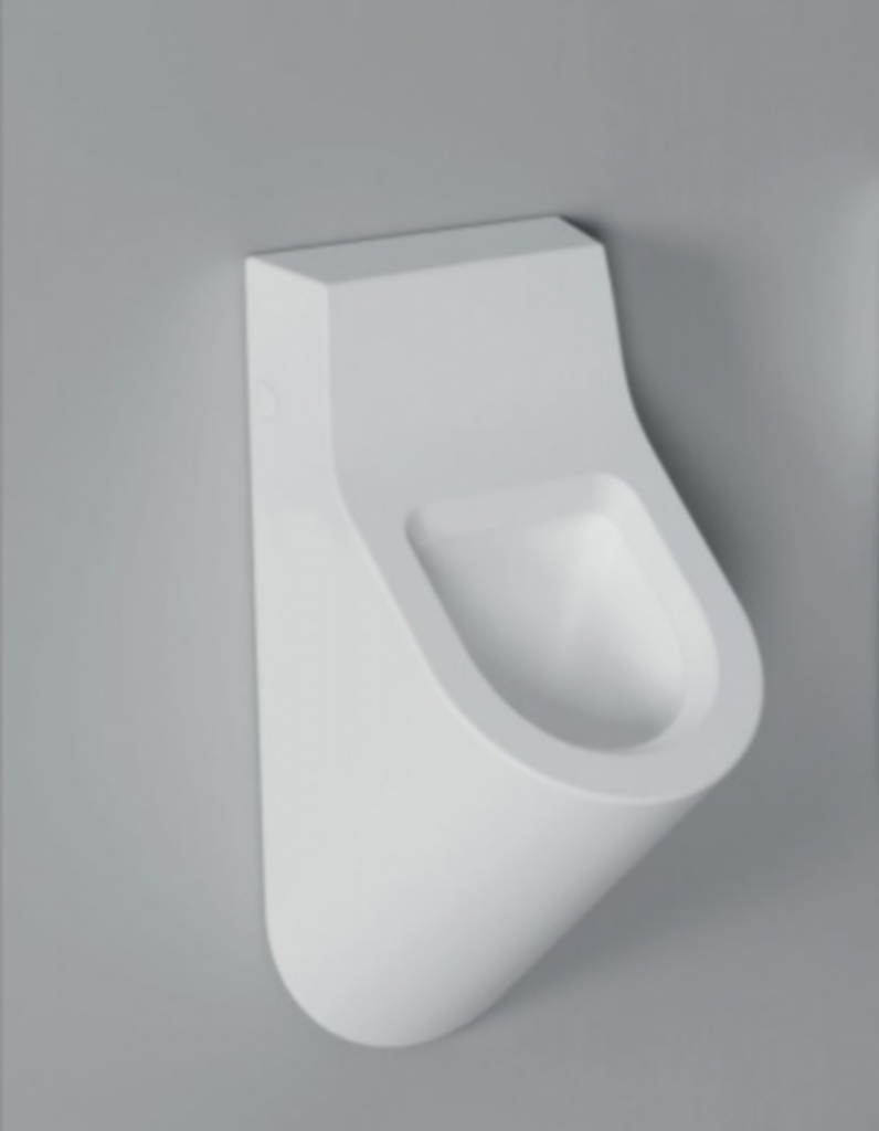 Wand urinoir mat wit zonder dekselgaten