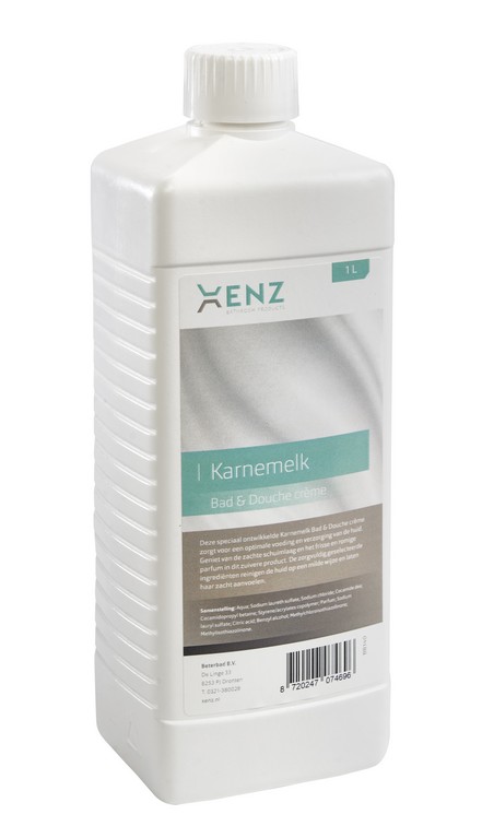 Karnemelk bad-en douchecrème 1 liter