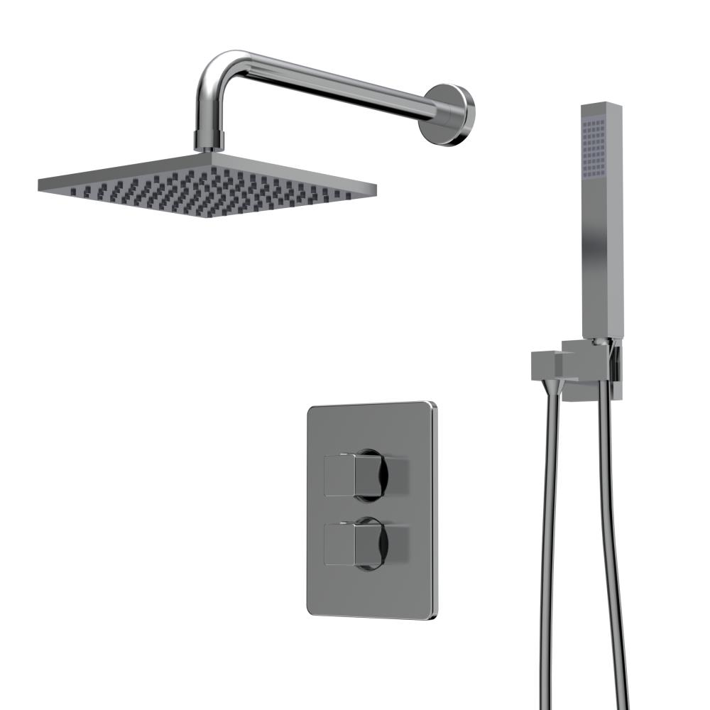 Aragon - Douche inbouwset (compleet) chroom incl. Tec-Box