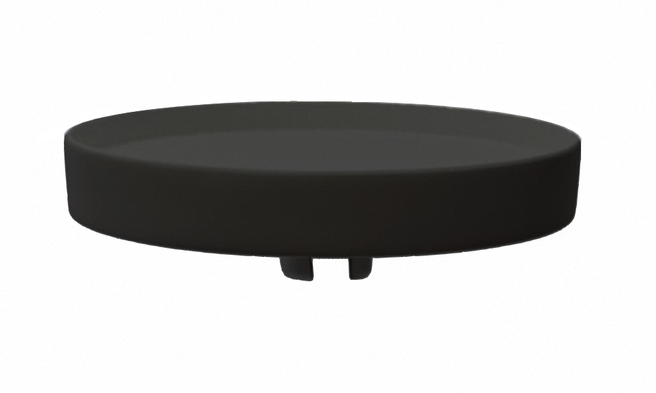 Badrandtafel Ø 26 cm ebony t.b.v. badranden van 7 t/m 33 mm