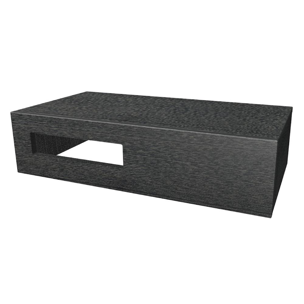 One Fonteinblad. 40x10x21 Houtskool