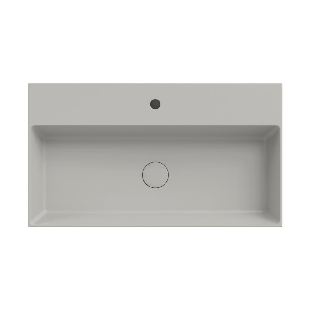 Dolce keramisch wastafelblad met 1 kraangat 80 (81x46) cement mat