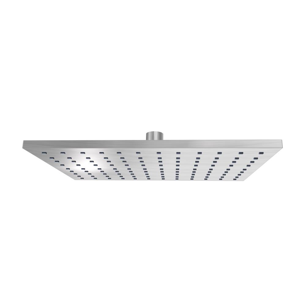 Pure - Regendouche vierkant messing 30x30 cm inox
