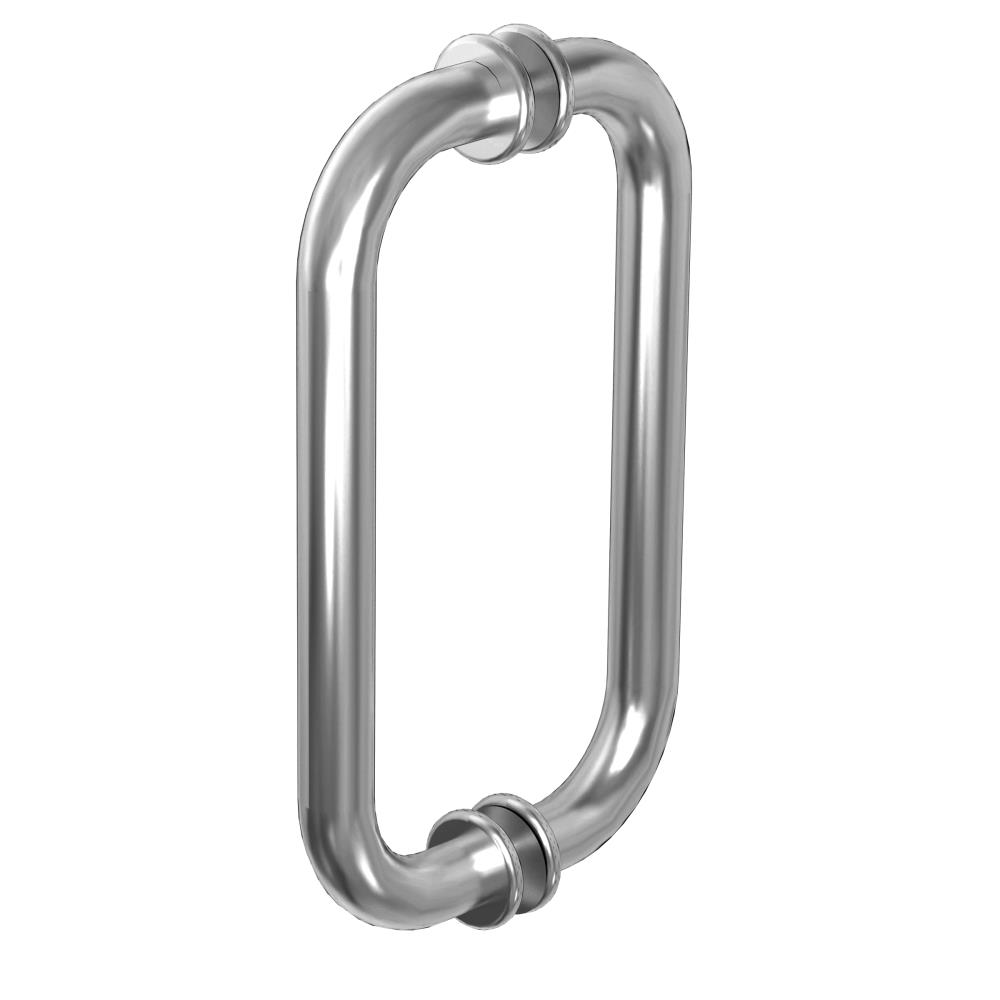 Douchedeurgreep 22 cm, rond 19x19 mm, chroom