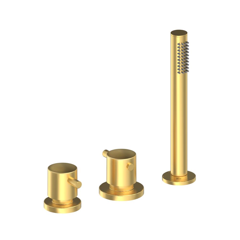 Duero - 3 gats badrandcombinatie thermostatisch goud geborsteld v1