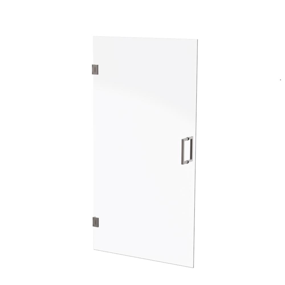 Maatwerk stoom-nisdeur, 8mm LifeTime veiligheidsglas cnc geslepen, max 93x200, grafiet beslag