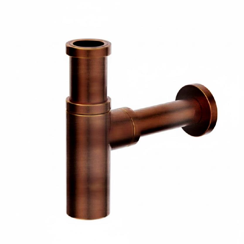 Pure - Designsifon rond PVD coating brons - UITLOPEND