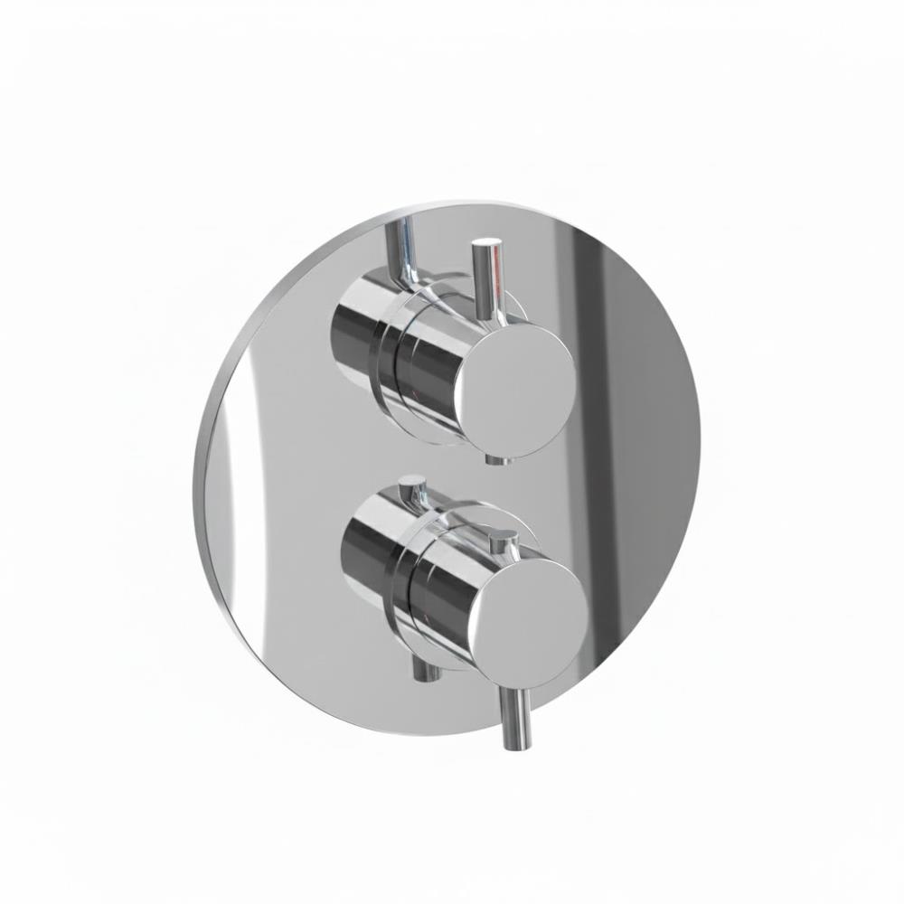 Duero - inbouwthermostaat met 2/3 uitgangen chroom incl. Tec-Box