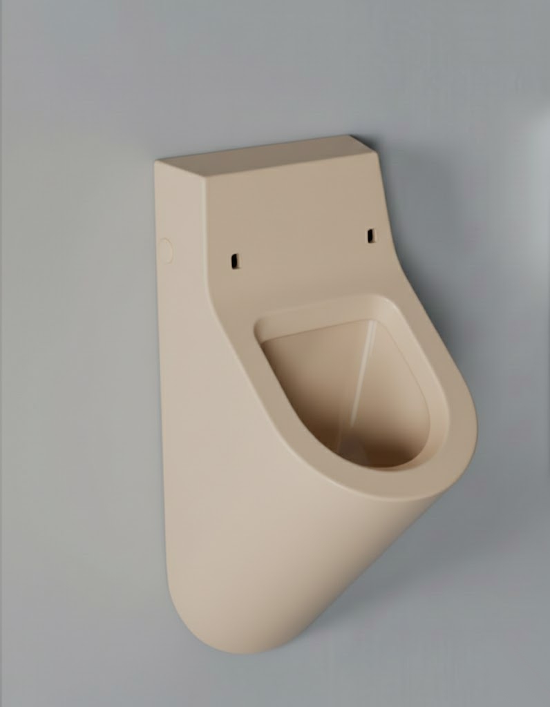 Wand urinoir zand mat met dekselgaten