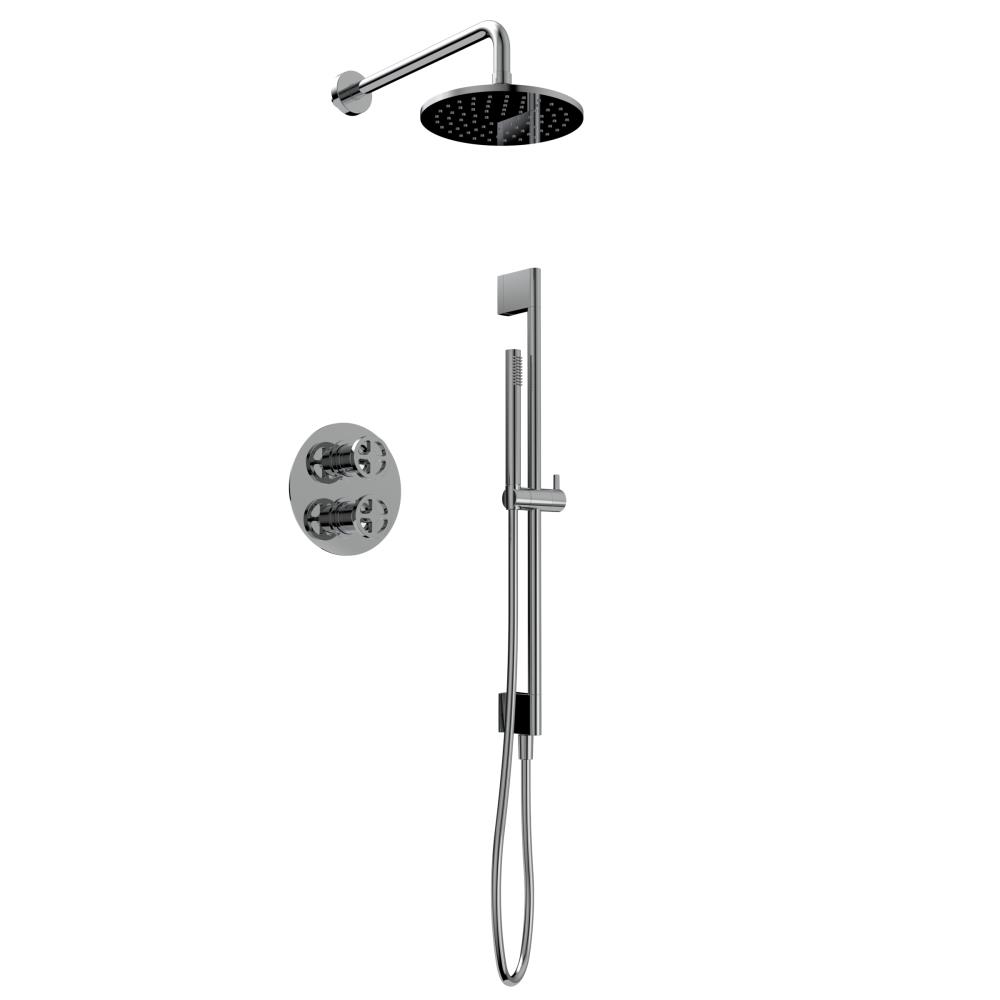 Marina - Douche inbouwset thermostatisch met glijstang  incl. TecBox - UITLOPEND