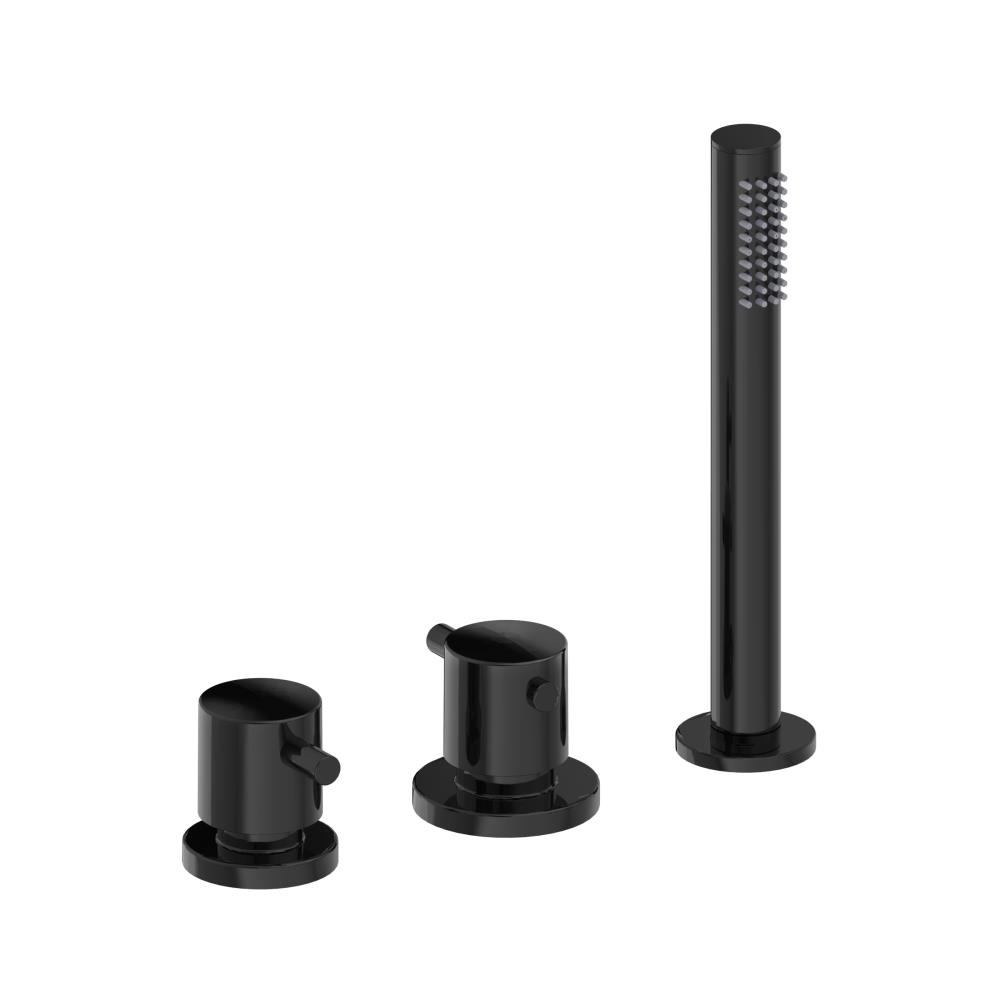 Duero - 3 gats badrandcombinatie thermostatisch zwart mat (v2)