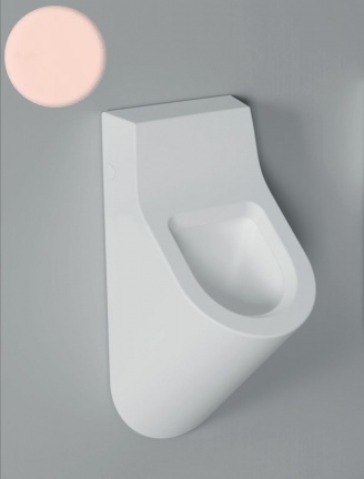 Wand urinoir rose mat zonder dekselgaten