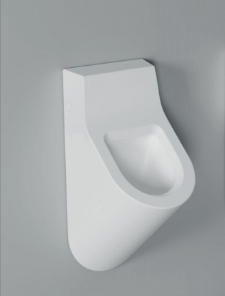 Wand urinoir mat wit zonder dekselgaten