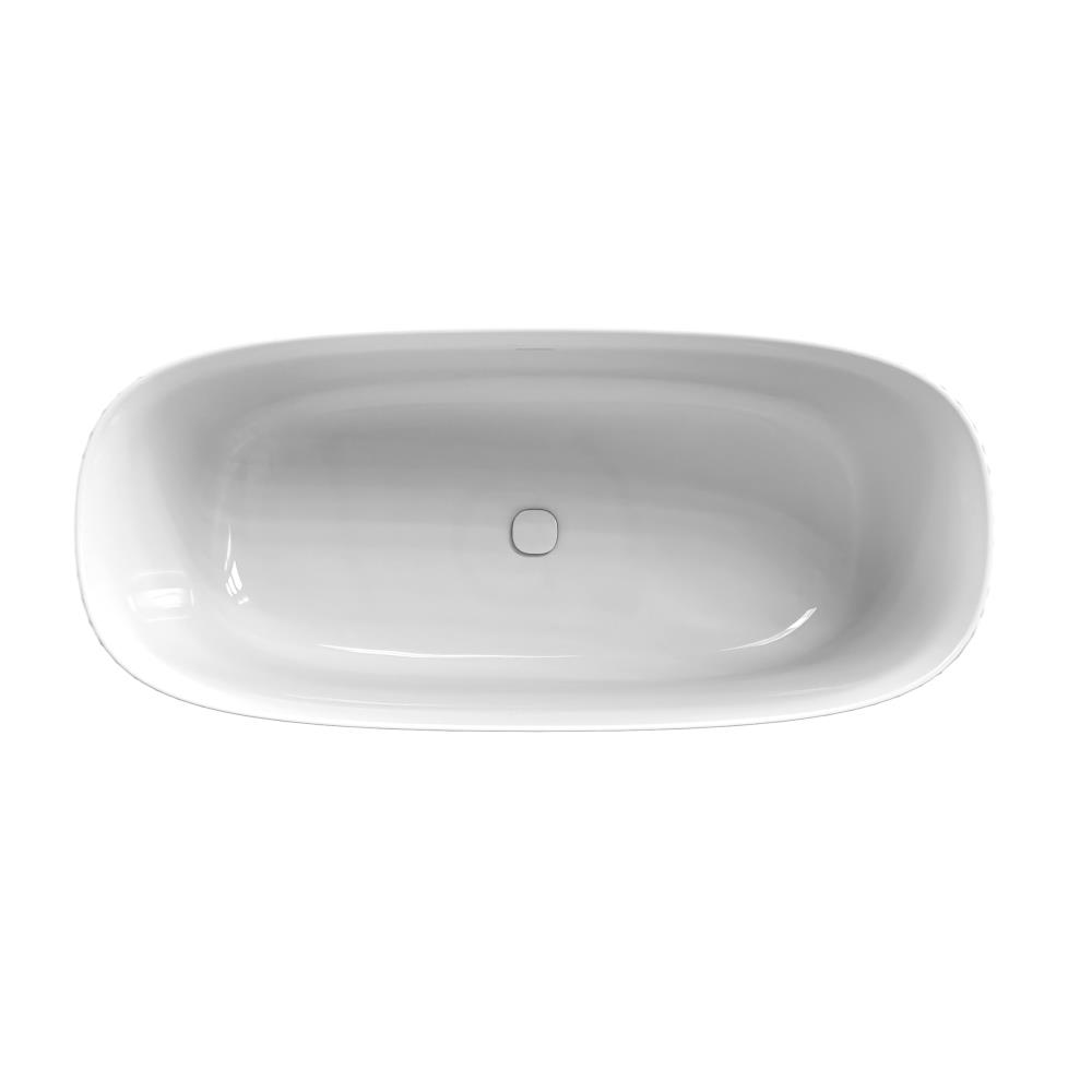 Fleur vrijstaand bad 170x75x60, sleuf overloop, klikwaste, wit